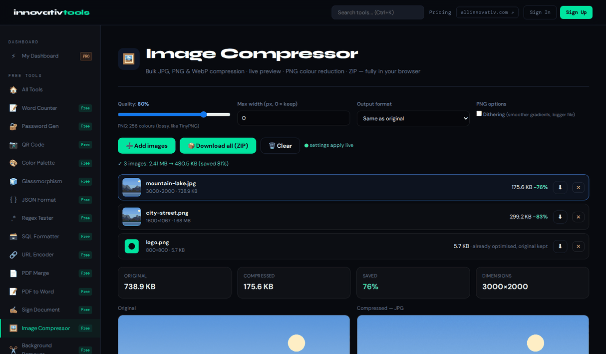 Image Compressor — Private