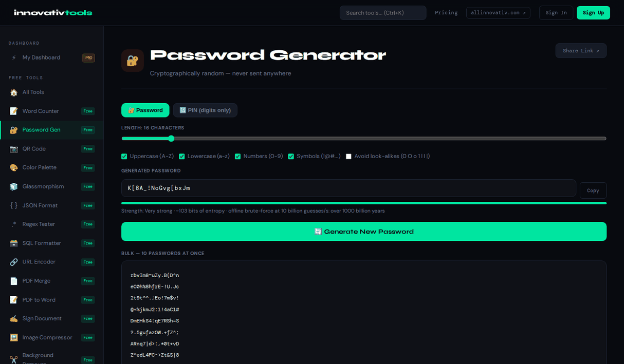Password Generator — Strong Password